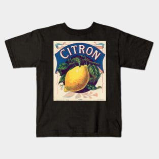 Retro poster - pub - vintage - Lemon - Fruit - Kids T-Shirt